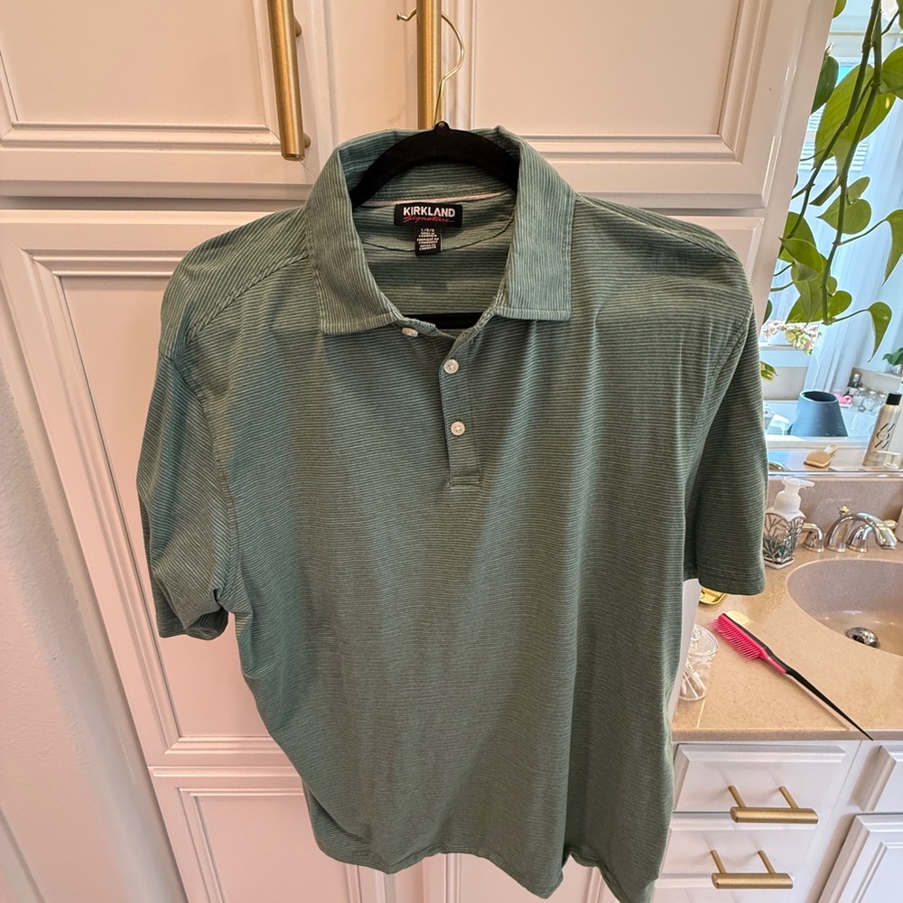 3 Men’s Large Kirkland Golf Polos